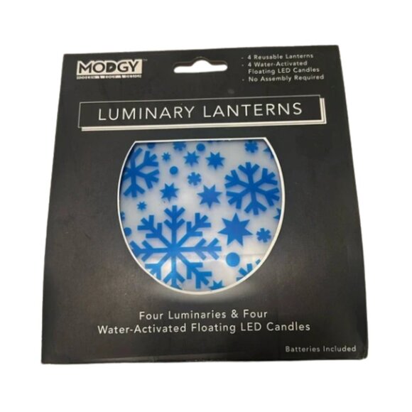 Modgy Snowflake Luminary Lantern for Water - Picture 1 of 2